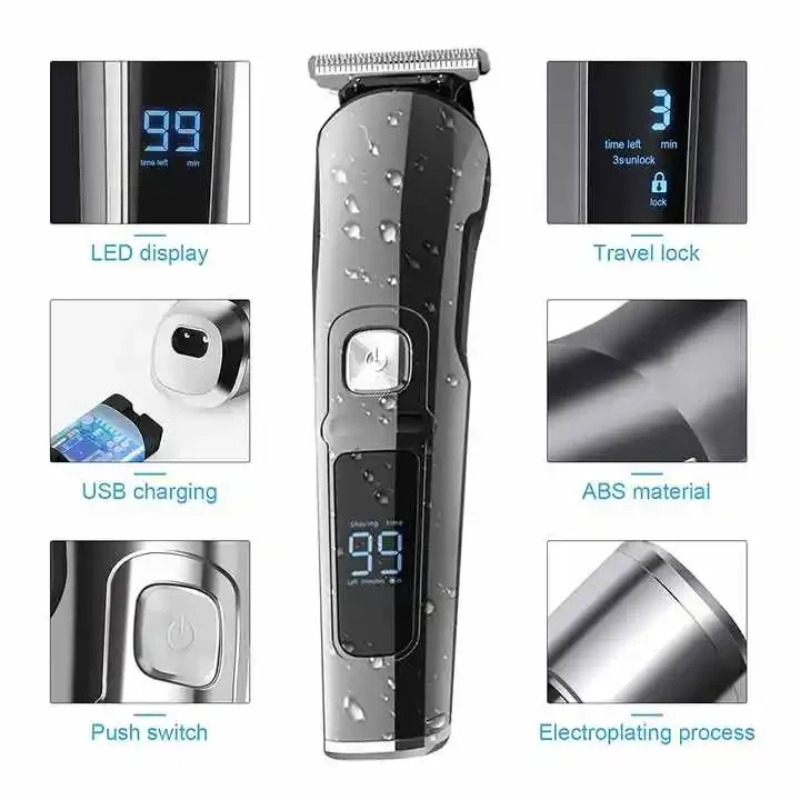 FK-8688T rechargeable electric cordless hair clipper kit for man with Beard Trimmer professional barber hair Trimmer 2