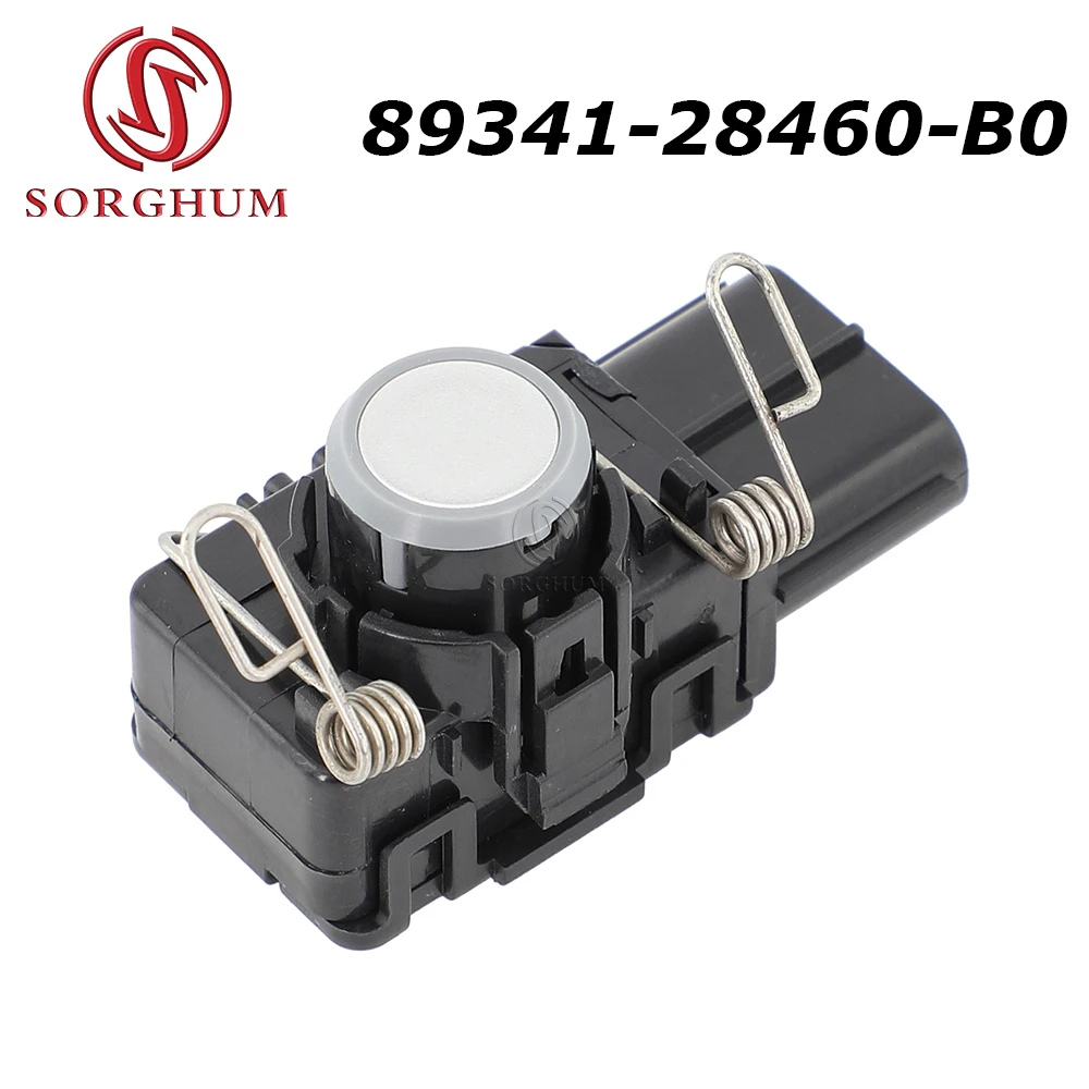 Датчик парковки SORGHUM PDC для Toyota Previa Tarago Estima ACR5 GSR5 Hybrid AHR20 89341-28460 8934128460 Серебряный задний бампер