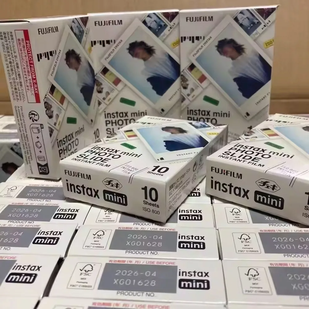 10-50매 후지필름 인스탁스 미니 컬러 필름 즉석 사진 슬라이드 다채로운 사진 필름 (인스탁스 미니 12, 11, 9, 90, SE, Evo 카메라용)