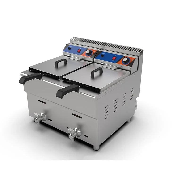 Automatic Deep Fryer Gas Kitchen Equipment Fried Chicken French Fries Gas Deep Fryer