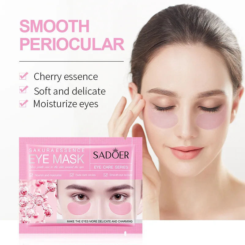 Cherry Blossom Eye Patch Moisturize Remove Puffiness Dark Circles Eye Bags Repairing Sagging Eye Smooth Fine Lines Eye Skin Care