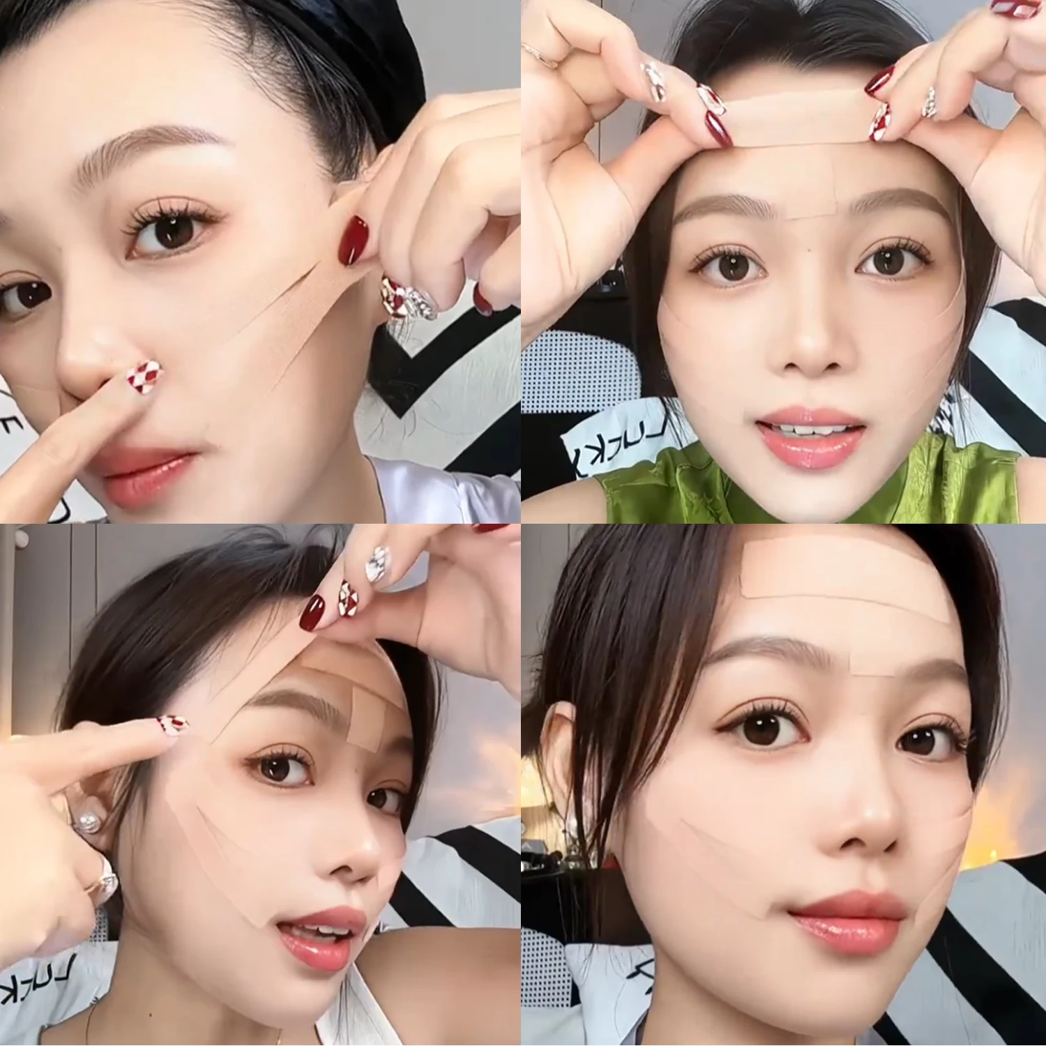Cotton Face Lifting Tape for Wrinkle Reduction