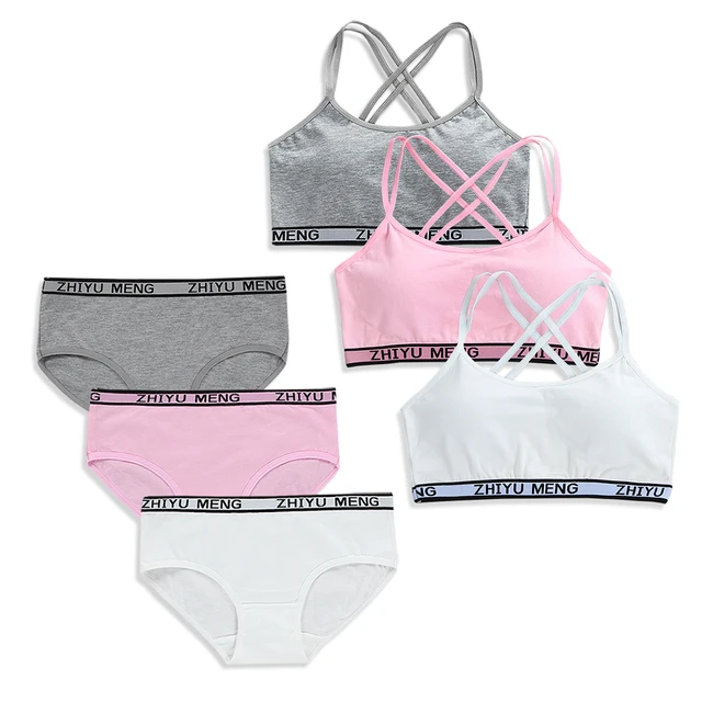 Underwear Suit Underclothes Girls Sets Underpants 6-16 Years Child