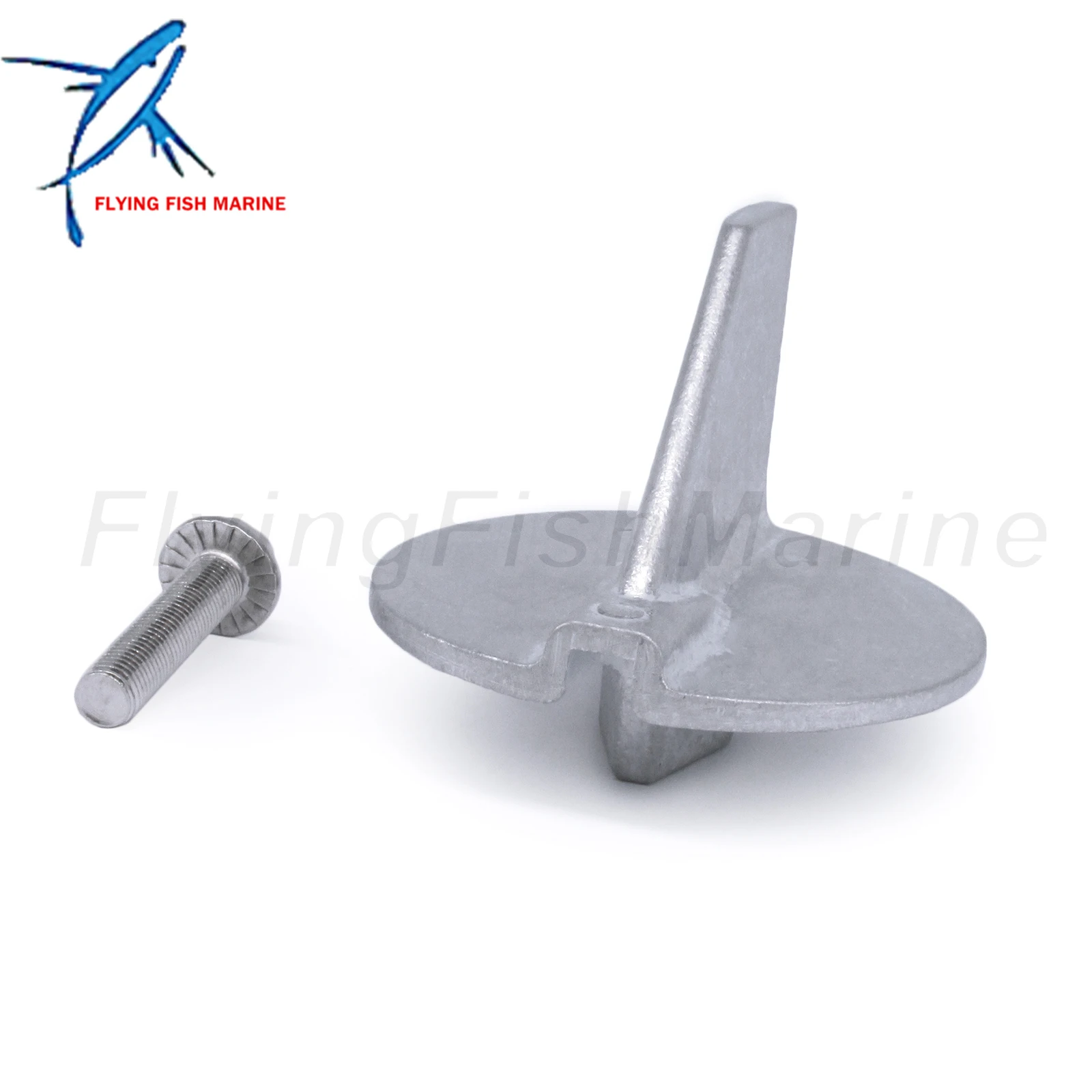 Outboard Engine 6E5-45371-01 Tab Trim Anode for Yamaha Boat Motor 115HP-225HP 2/4-stroke, 18-6097