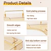 1 cosmetic storage rack, multifunctional 90 ° corner storage rack, high-quality transparent PET material counter dressing table 5