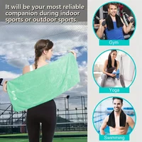 1-pcs Microfibre Travel Sport Towel, Sport Fitness Sweat Towel, Suitable for Camping Gym Beach Bath Yoga Swimming 2