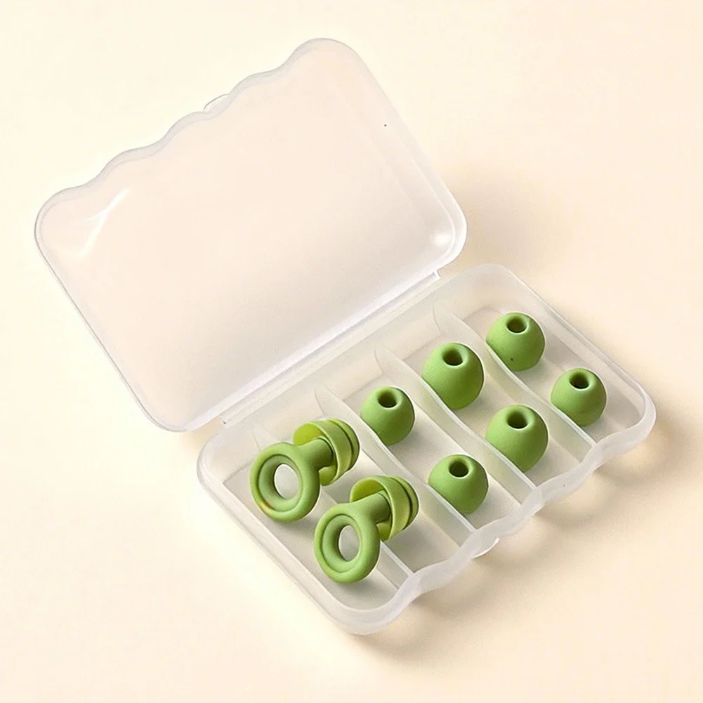 Premium Soundproof Silicone Sleep Earplugs - Noise Cancelling & Disturbance Reduction