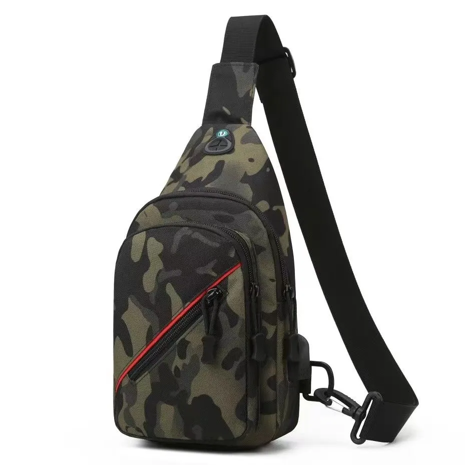 New Men Multifunction Chest Bag Crossbody Bag Outdoor Tactical Travel Sling Bag Purse Nylon Shoulder Bag For Male Messenger Bag