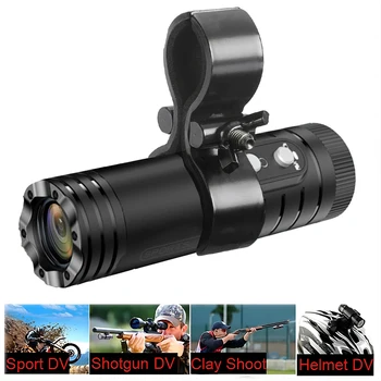 4K Shotgun Camera Outdoor Hunting Camera Anti Shake Sport DV WiFi Motorcycle Bike Helmet Camera Action Cam with Gun Mount Clip 1