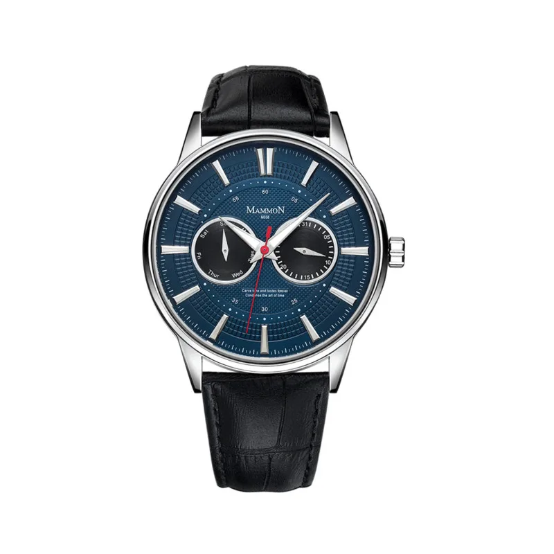 

Quartz Watches For Men's Leather Watch Strap Creative Luminous Calendar Week Fashion Business Casual Men's Quartz Watches
