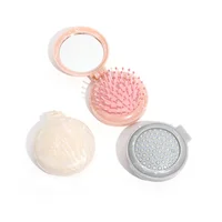 Hair Care Styling Tools Accessories Massage Marble Pattern Hairdressing Supplies Portable Makeup Comb Hair Brushes With Mirrors 1
