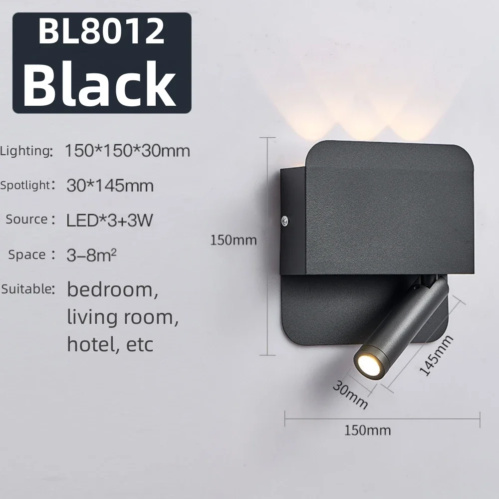 ตัวเลือกสินค้า โคมไฟติดผนังปรับมุมได้ LED ทันสมัย