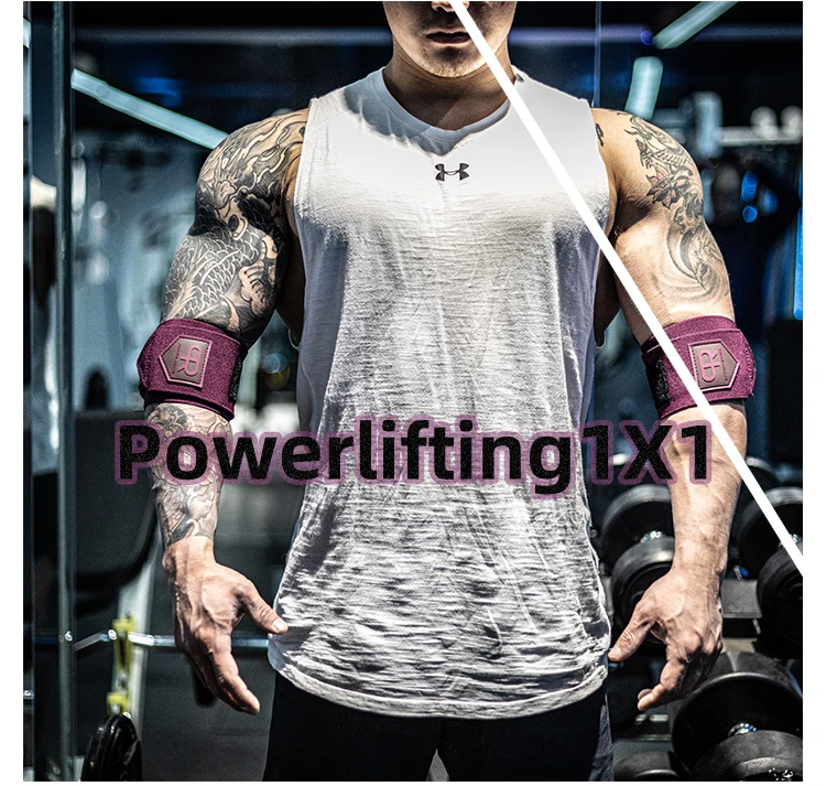 Ellbogen gurte Fitness Fitness Gewichtheben Ellbogen wickel hochela tische Sport Crossfit Ellbogens tütze Workout Protector – Detail 1
