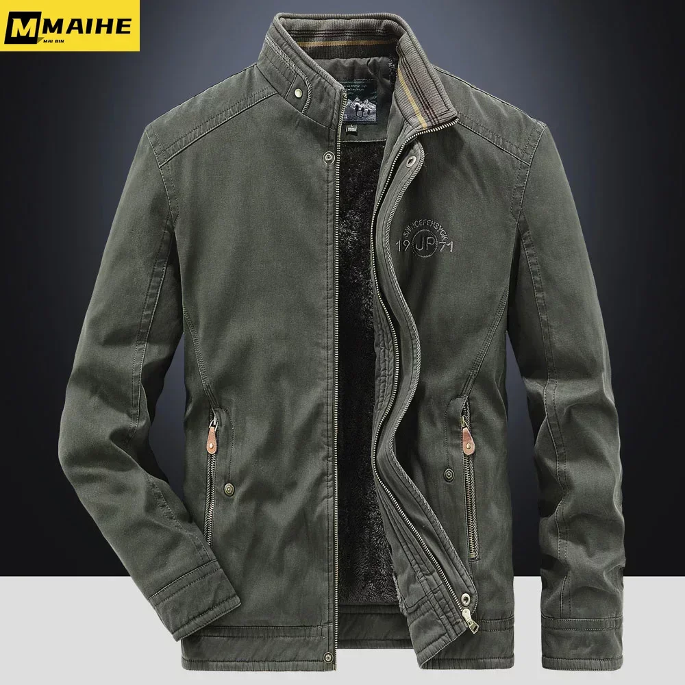 2023 Parkas Bomber Male Fashionable Motorcycle Jacket Camping Heating Work Wear Casual Coat Men's Custom Tactical Clothing Coats