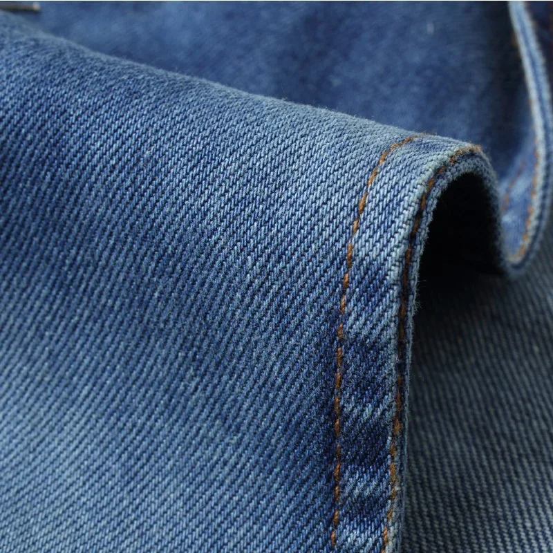 Denim Suit Jacket Brand Men's New Men's Slim Denim Jacket Single Button Casual Jaqueta Slim Suit Blazer Men