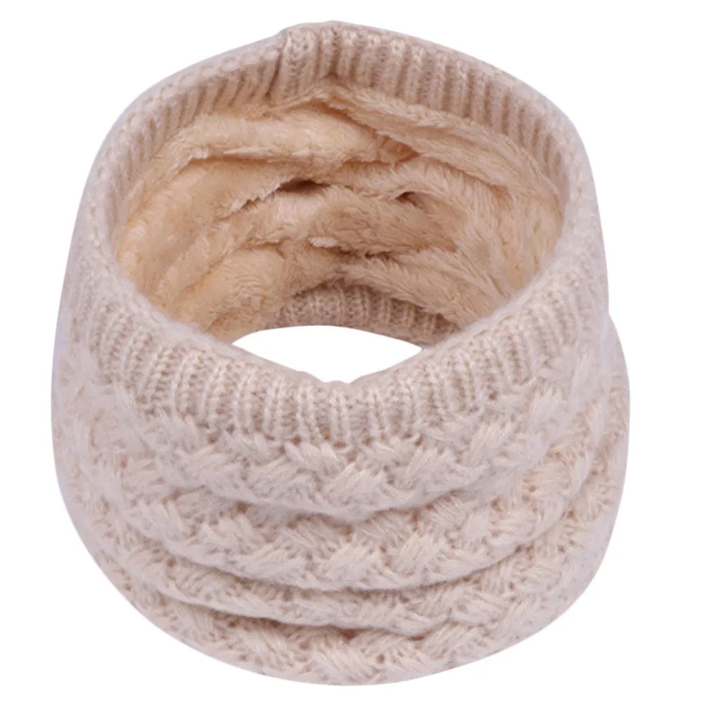 Baby Hygiene Knitted Winter Neck Scarves Collar Scarf Baby Warm Girls kids Children Boys Baby Care Baby Knit Caps And Mittens