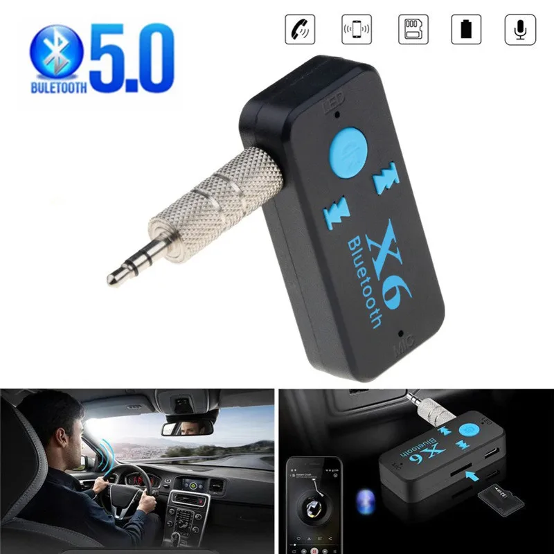 

Portable Bluetooth 5.0 Audio Receiver Mini 3.5mm HIFI AUX Stereo Bluetooth For TV PC Wireless Adapter For Car Speaker Headphones