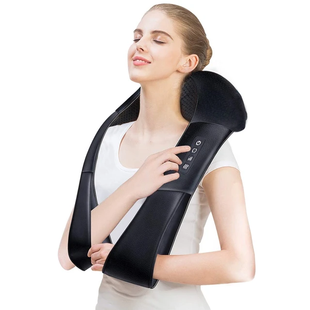 Shiatsu Back Neck and Shoulder Massager with Heat - Deep Tissue 3D Kneading