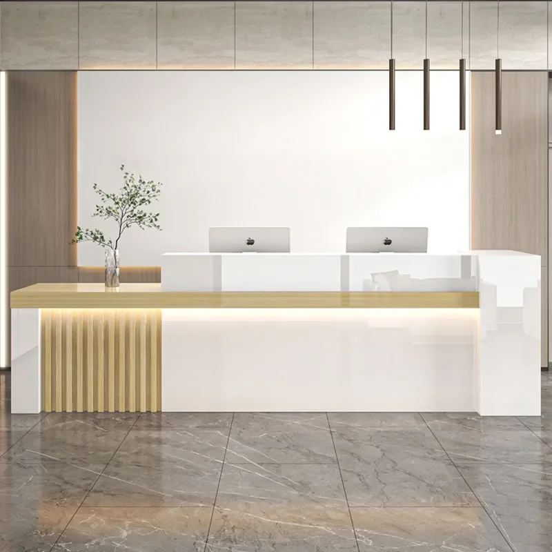 Clothing Store Counter Motion Desk Bellezza Reception Tables Folding Wall Table Desks Cash Register Design Atril Office Hallway