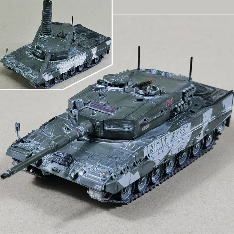 

1:72 Scale PVC Plastic 12226PF Norway Leopard 2A4 Main Battle Tank Model Militarized Combat Track Type Classics Adult Gifts Toys