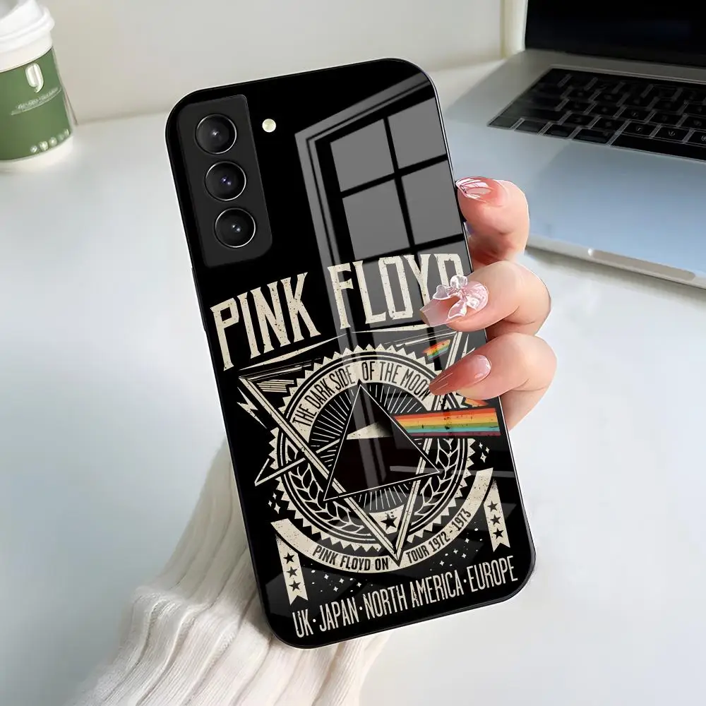 Pink Floyd Themed Glass Phone Case - Rock Band Edition