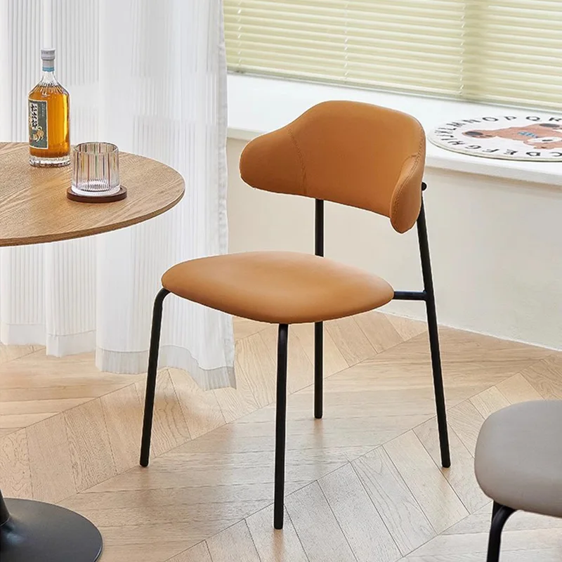 

Modern Office Kitchen Dining Chairs Living Room Salon Italian Design Chair Restaurant PU Leather Party Sedie Home Furniture WKDC