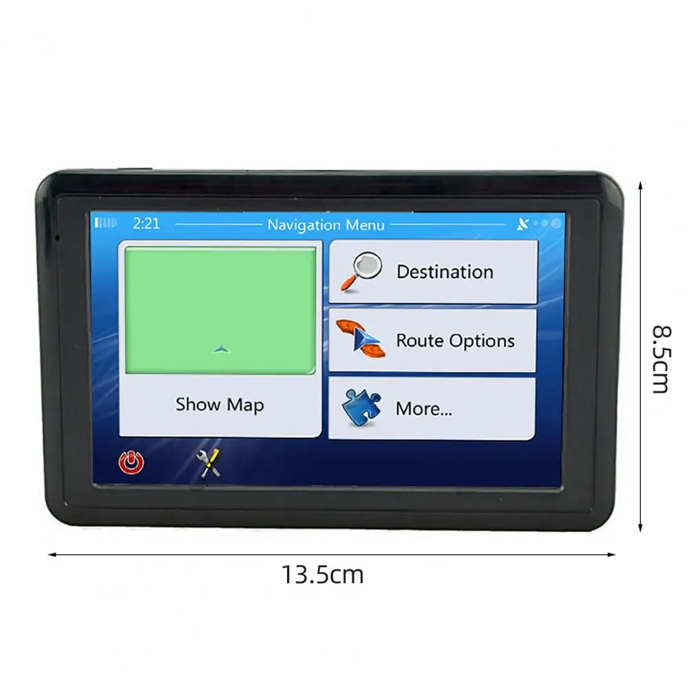 5 inch GPS Navigator High resolution Intelligent Voice Broadcast 8GB Flash Memory Multi language Car GPS Navigation