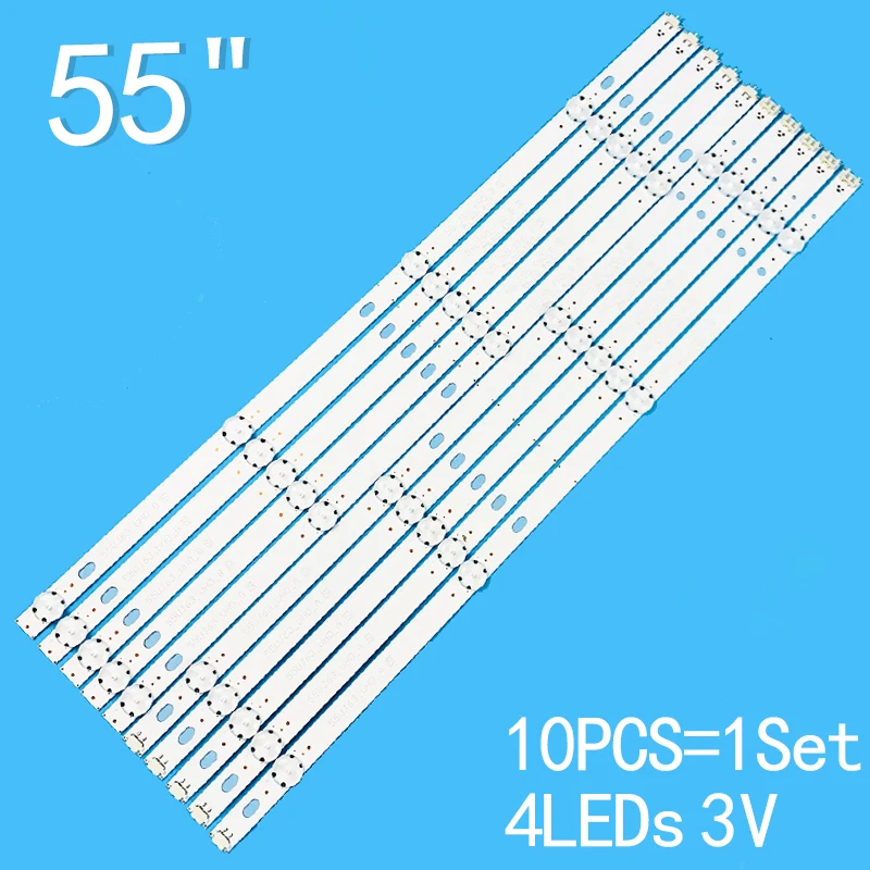 New 10PCS/lot For LG 55UJ630V 55UJ6300 55UJ6307 55UJ635V 55UJ634V 55LJ5500 55UJ635 55UJ63 UHD 55LJ55_FHD_A B Innotek 17Y 55INCH 10pcs led strip for lg innotek drt 3 0 50 a b 6916l 1978a 6916l 1779a 6916l 1982a 6916l 1983a 50lb5610 50lb650v 50lb653v