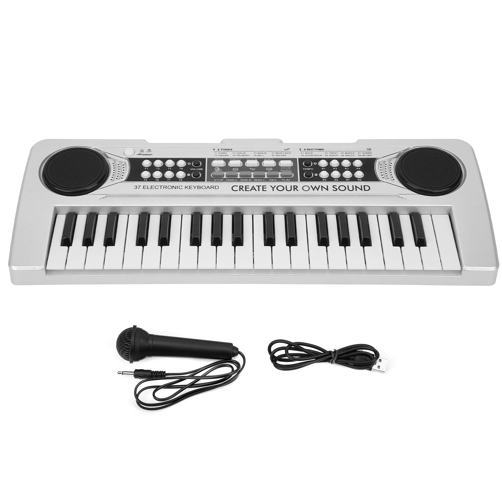 1Pc Electronic Keyboard 37 Piano Keys Children Toys Musical Instrument with Microphone