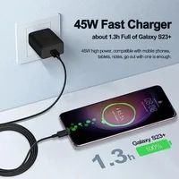 45W PD  Super Fast Charger for Samsung for Galaxy S24 Ultra S23 S22 S21 Plus Note10 A54 A34 5A Quick Charging Type C Data Cable 2