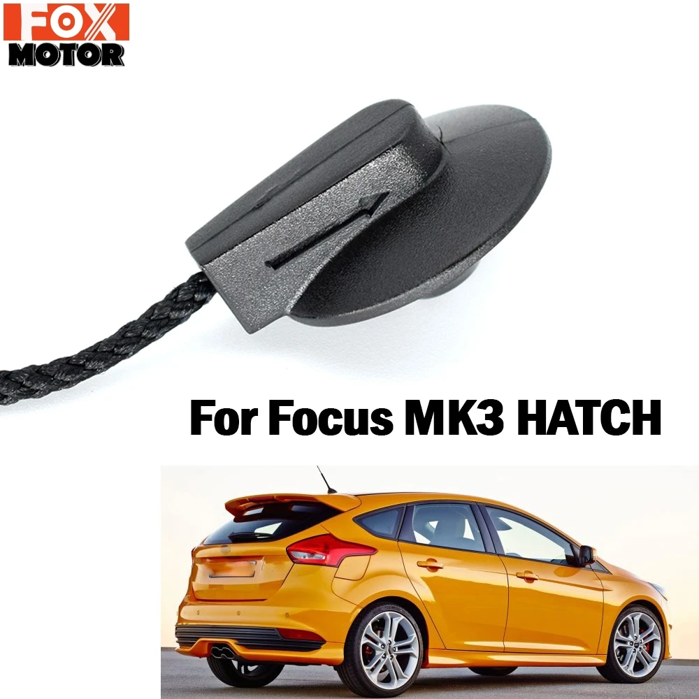 Pair Car Trunk Clip For Ford Focus 3 Hatchback MK3 2012-Rear PARCEL SHELF LOAD LUGGAGE Inner Tonneau Hatch Cover Lift String Strap