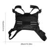 Chest Rig Bag Lightweight Front Chest Pack Water Resistant Running Vest Bag with Reflective Strip for Cycling Hiking 5