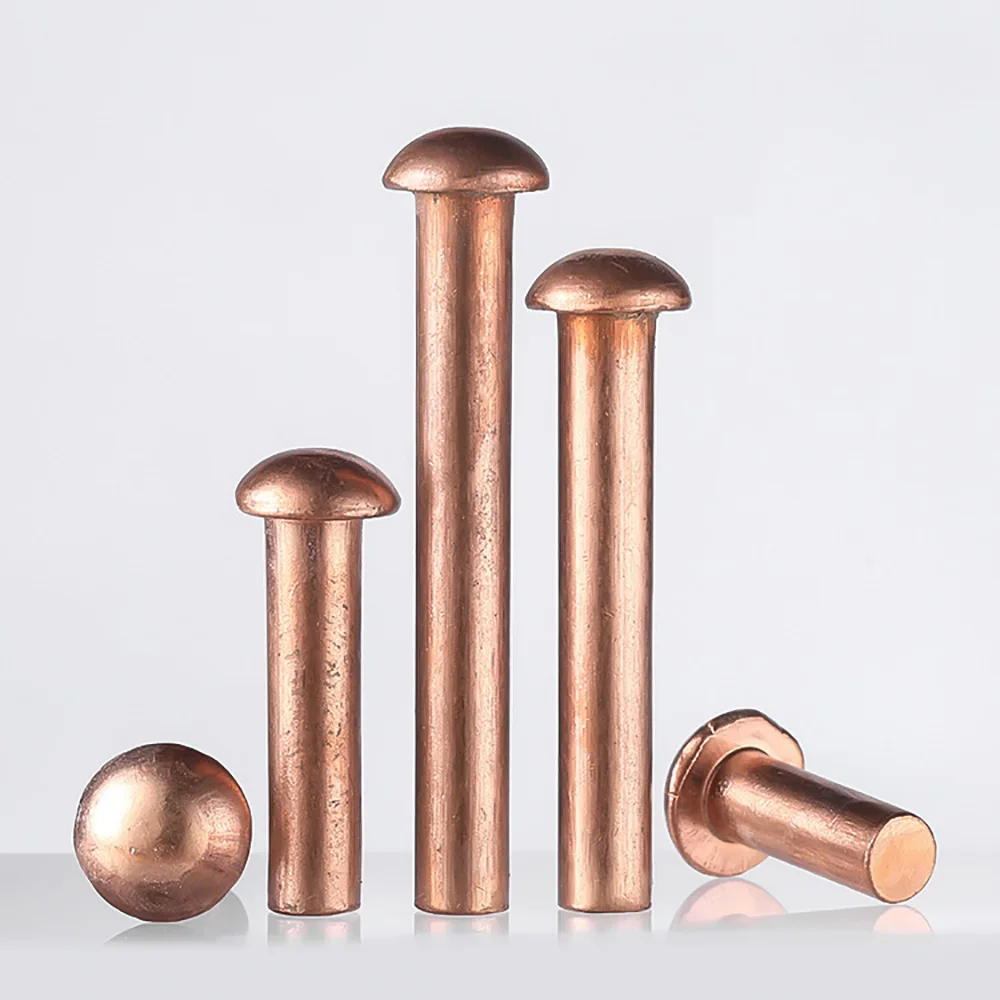200 Rivets Cuivre Tête Ronde – 3/32 X 13/64, Uxcell, Neufs