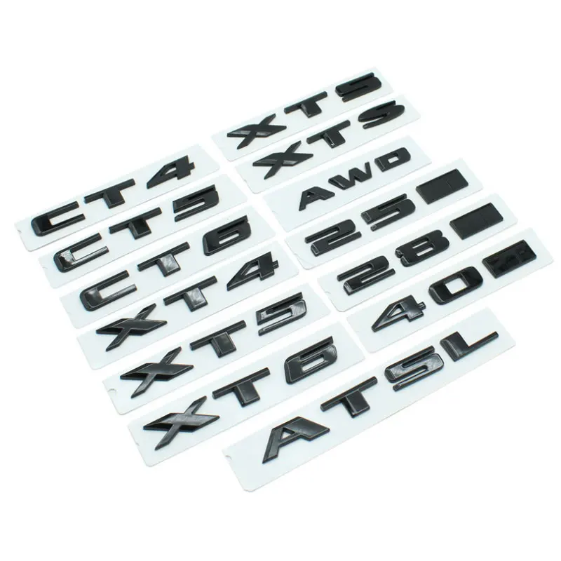 

ATSL CT4 56 XT4/5/6 XTS5 AWD 25T letter badge car stickers for Cadillac series rear tail displacement refit decorative decals