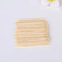 1000 pièces vert respectueux de l'environnement bambou Production jetable Double face cure-dents fins sain ménage Durable 4