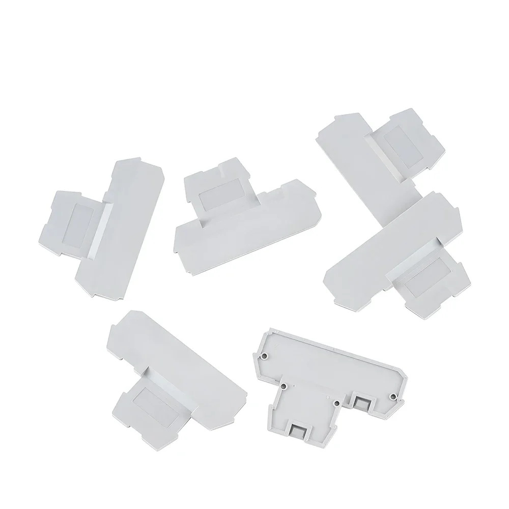 D-MBKKB2.5 100Pcs For MBKKB2.5 Din Rail Terminal Block Accessories End Cover Plate Caps