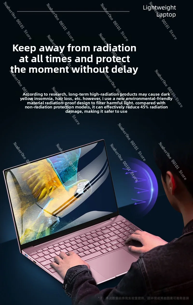 12-15.6 inch Slim Lightweight Laptop, Portable Design for Students, Professionals & Gamers, High-Performance for Work & Play