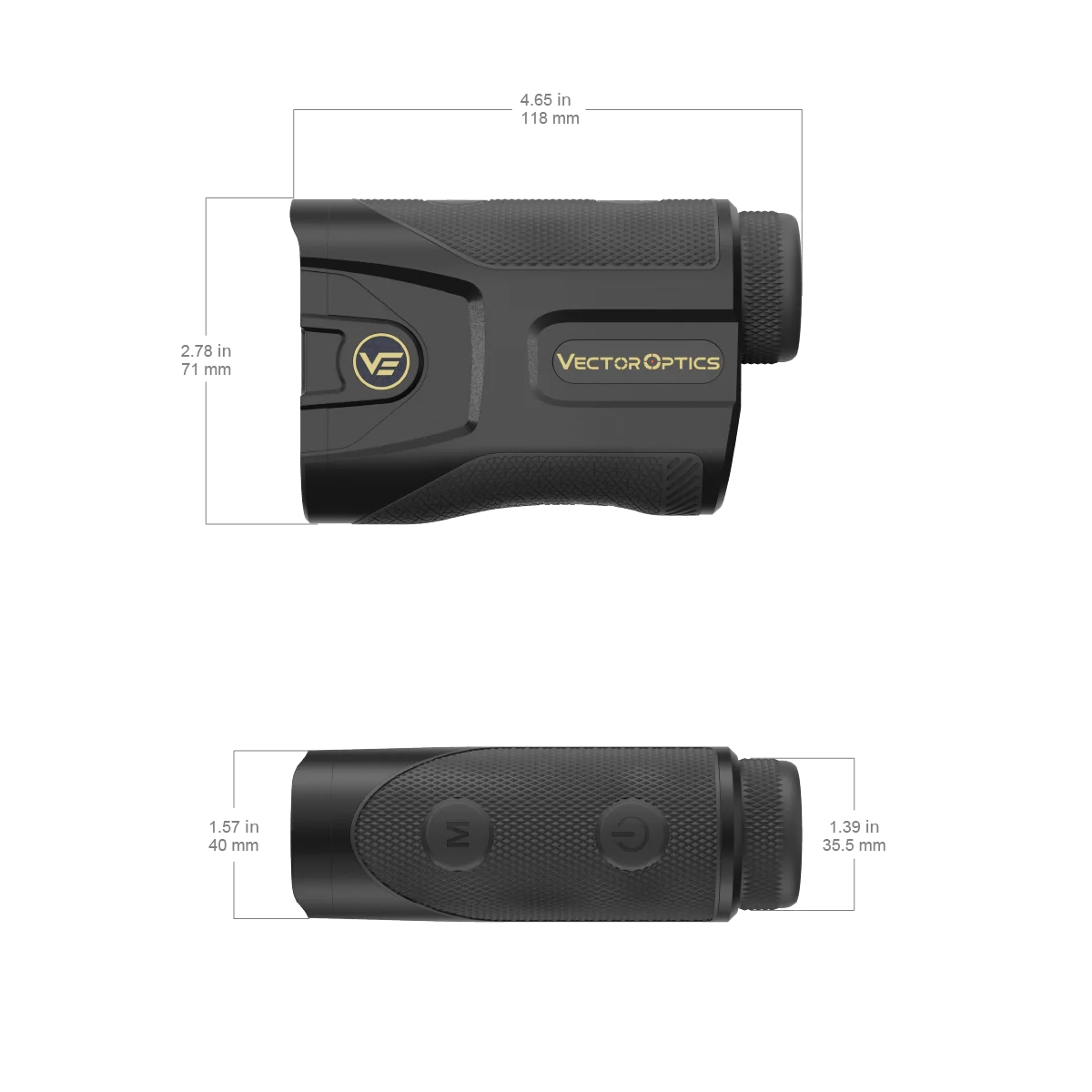 Vector Optics Paragon 7x25 GenIII Digital Ballistic Laser Rangefinder Measure 5-2400 Yards With Golf/Hunt/STD/Tilt/Angle Mode