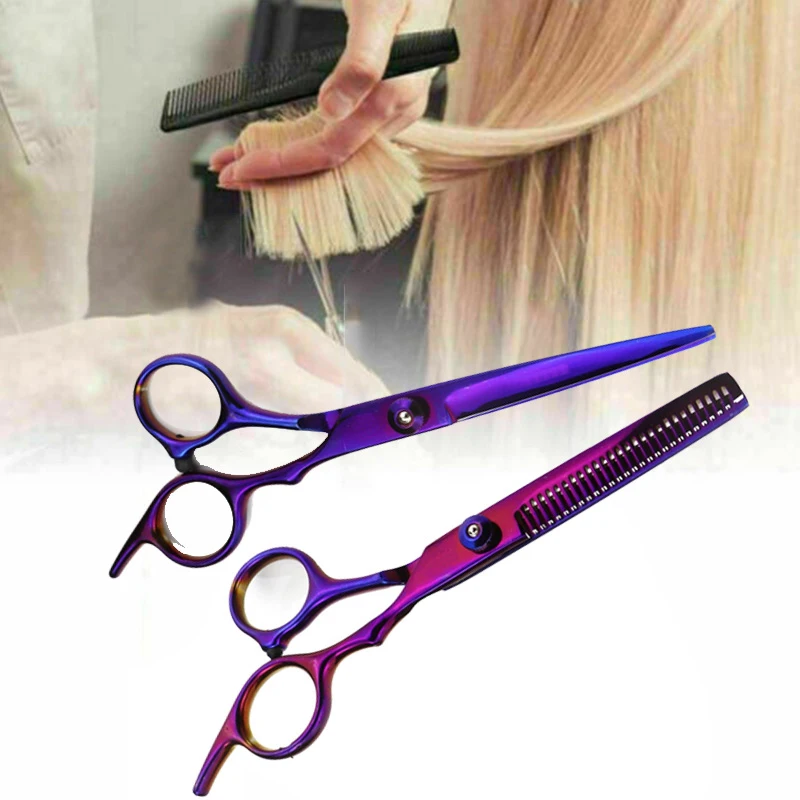 

6 inch Scissors Japan Professional hairdressing Scissors Barber Scissors Set Hair Cutting Shears thinning clippers