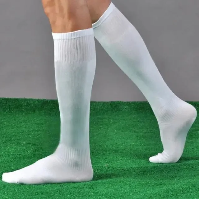 Football Socks Men'S Sports Soccer Socks Solid Color Over Knee Socks Casual Breathable Socks Men'S Training Socks Ball Socks 3