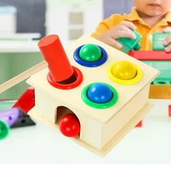 Boule de marteau en bois, boîte de marteau, jeu de Hamster amusant pour enfants, jouets éducatifs d'apprentissage précoce 