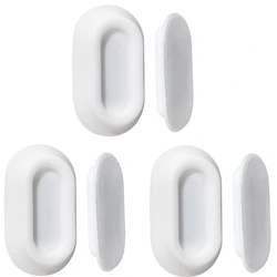 Magnetic Remote Holder - Strong Self - Adhesive Wall Mount Bracket for Universal Home Organization (White - 3Pcs)