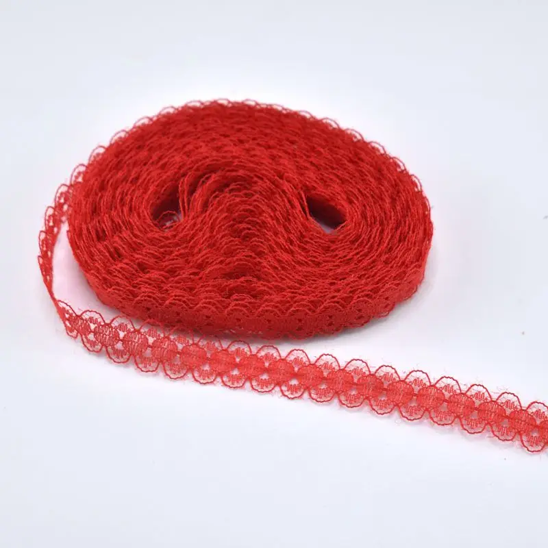 10yards Lace Fabric Ribbon 14mm African Lace Fabric Cotton Trim DIY Embroidered Sewing Wedding Decoration lace fabric,lace ribbon,lace sewing supplies,lace sewing accessories,lace decoration,lace accessories,lace garment accessories