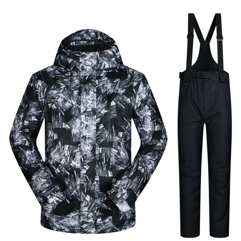 

Лыжный костюм мужской брендовый Новинка уличный термальный водонепроницаемый ветрозащитный дышащий пиджак брюки зимний комплект для катания на лыжах и сноуборде