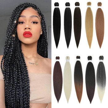 Braiding Hair Pre Stretched Synthetic Braid Extensions Jumbo Braid for Senegalese Passion Twist Box Braid Hair Bundles IPARTY 1