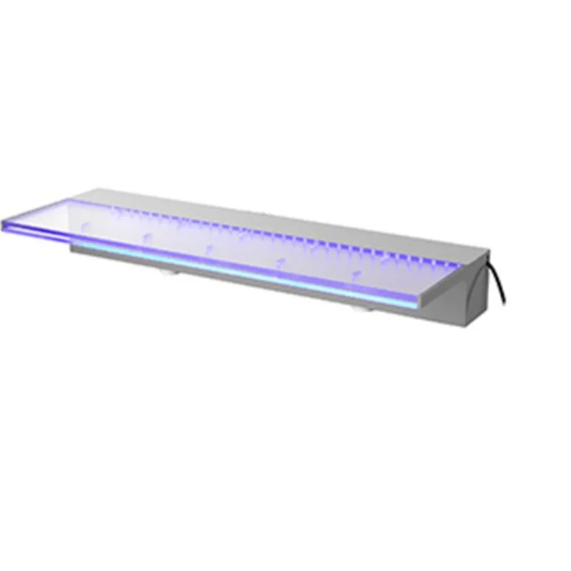 

Outdoor Water Spillway Acrylic Water Fountain Swimming Pool Waterfall With Led Light