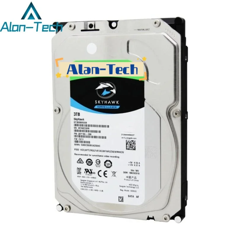 Seagate Skyhawk ÿ ϵ ũ ̺, Seagate ST3000VX009, 3TB, SATA, 6G, 3.5 ġ, 7.2K,   