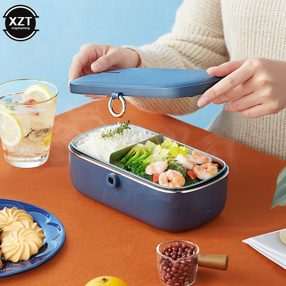 

Stainless Steel Bento Box Multifunctional Electric Heating Lunch Box Smart Reservation Food Storage Container For Student O Bea