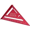 7 Inch 12 Metric Imperial Triangle Ruler 90 Degree Right Angle Aluminum Alloy Carpenter Measuring Square 4