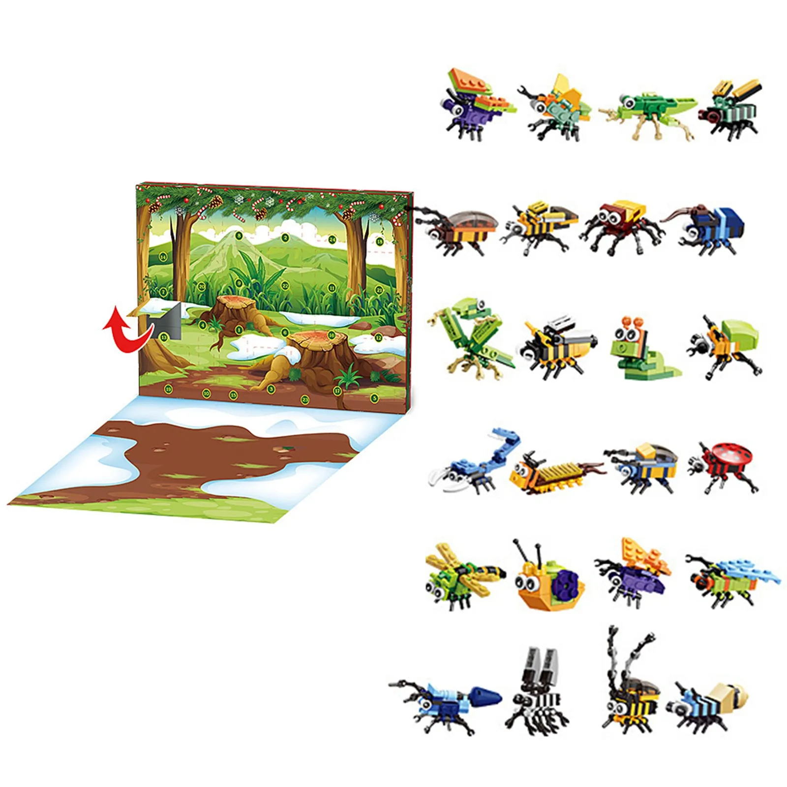 Animal-Insect-Advent-Calendar-Block-Set-Countdown-Calendar-Block-Set ...